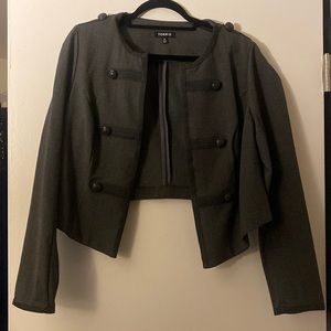 Torrid crop military jacket